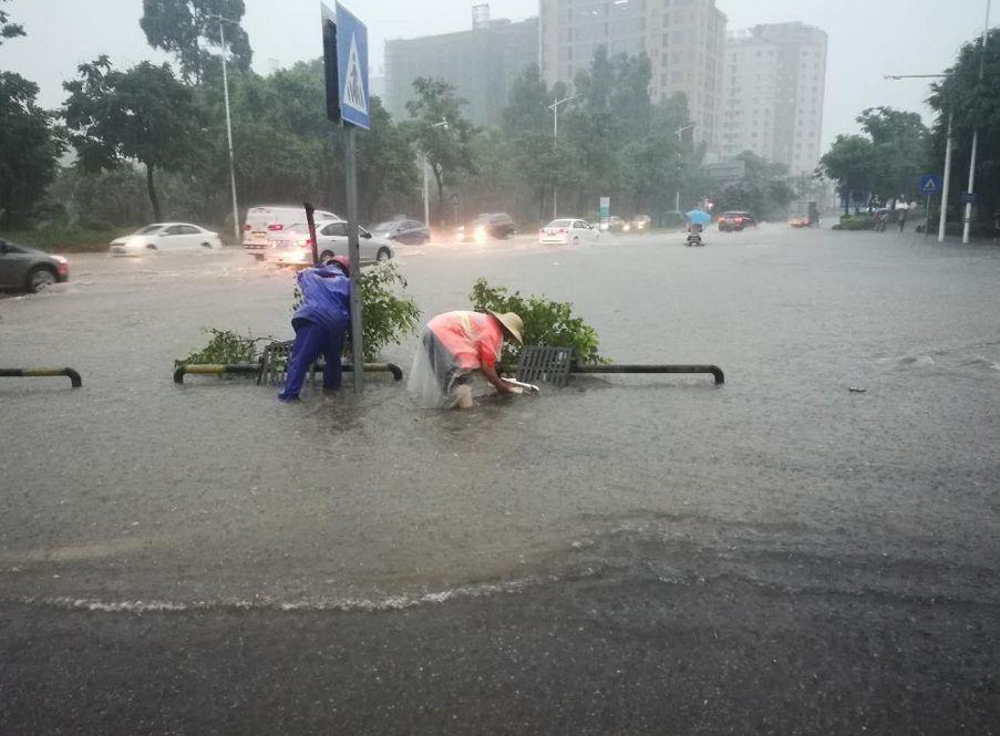 号台风雏形已现！刚刚！东莞暴雨红色预警生效！这些路段已无法通行！"