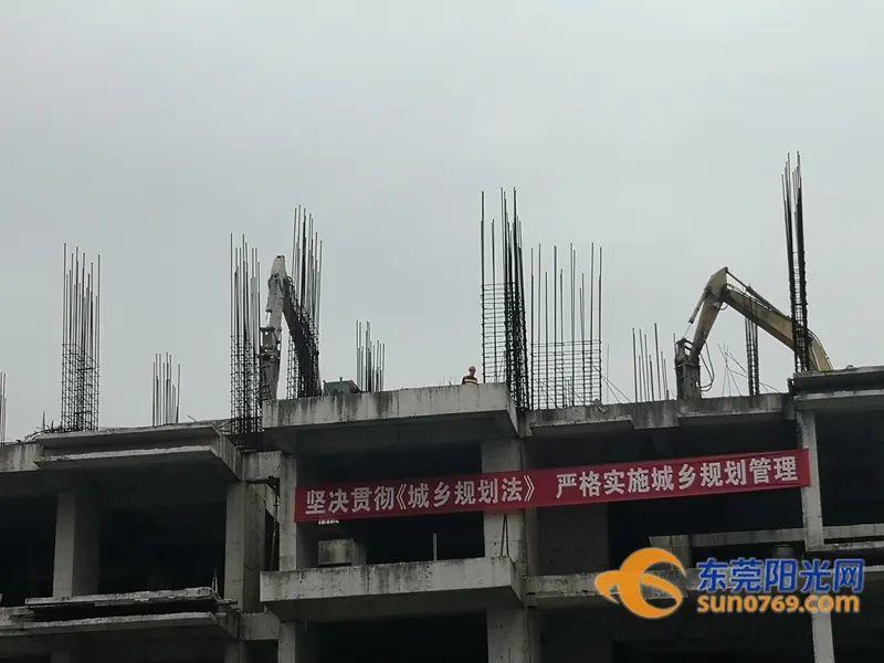 020年“第一拆”！东莞这处占地1650㎡的违法建筑拆了"