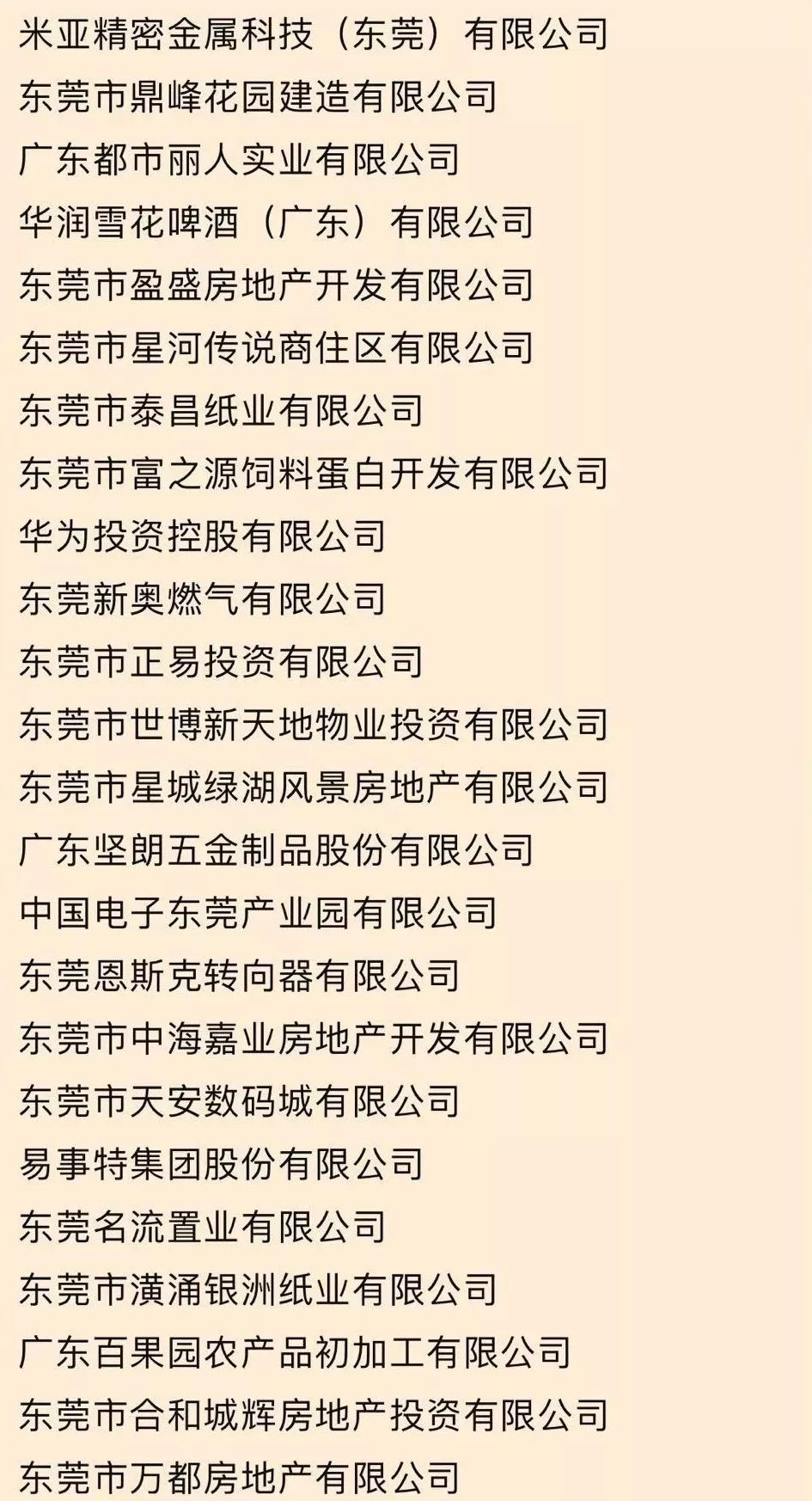刚刚，东莞最牛的100家企业公布！你公司上榜了吗？