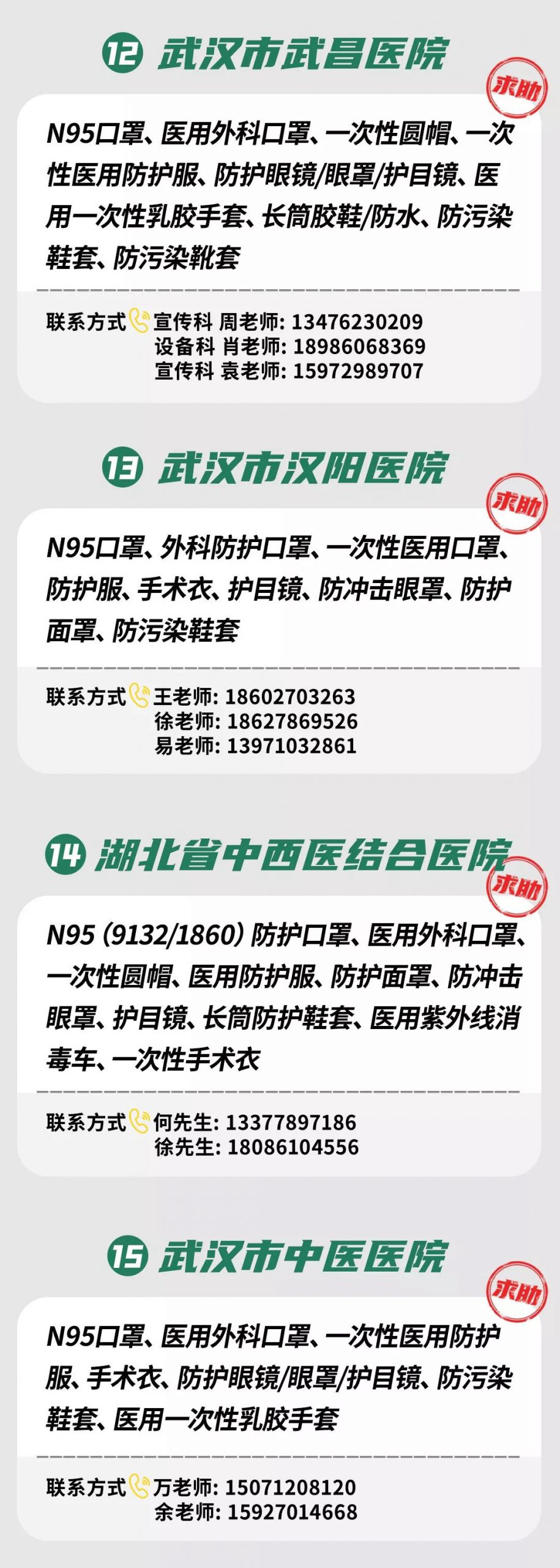 速转！武汉疫情急需大家帮助！
