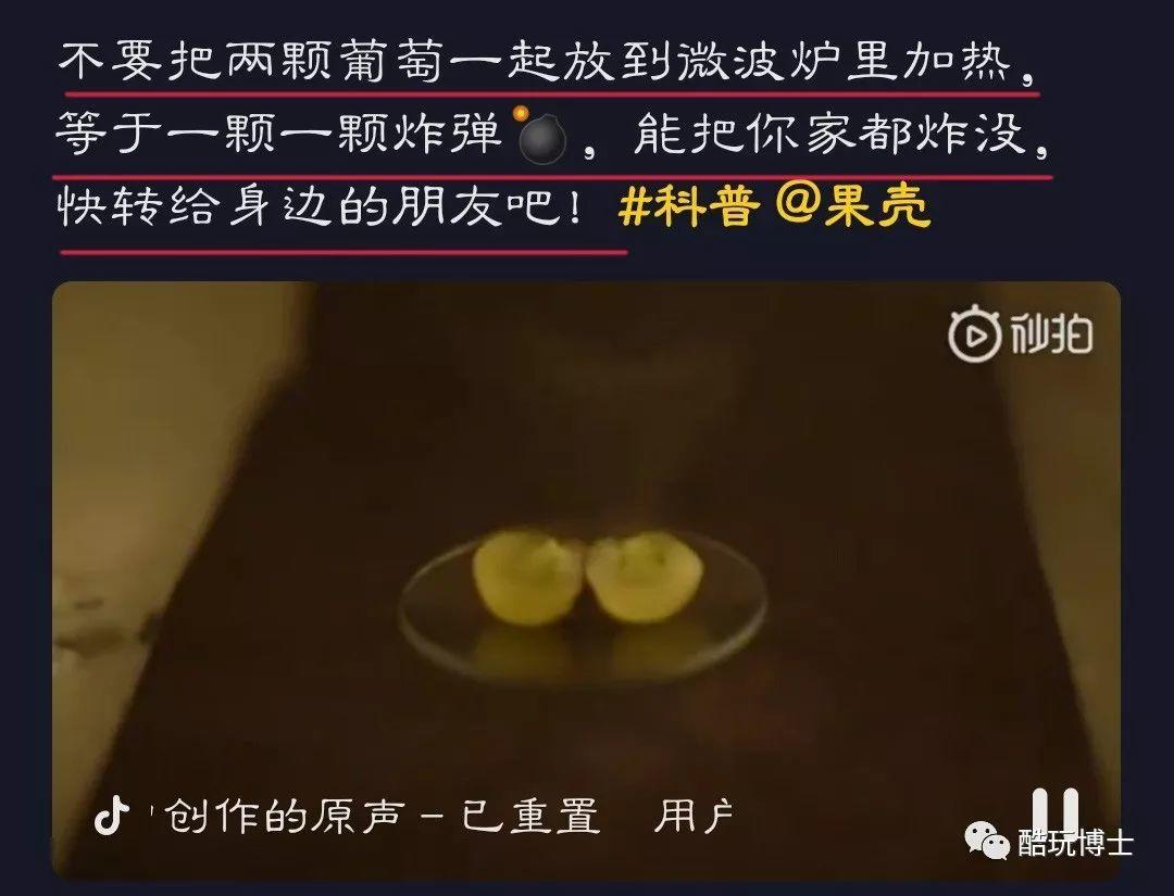 “我把两颗葡萄放进了微波炉，结果把房子炸没了”