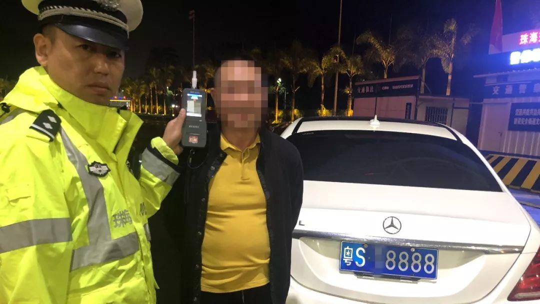 东莞老板开8888号S级奔驰一路堵5小时，昨晚刚到珠海就被抓走