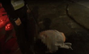 东莞一女司机连撞4车后跪地求饶......