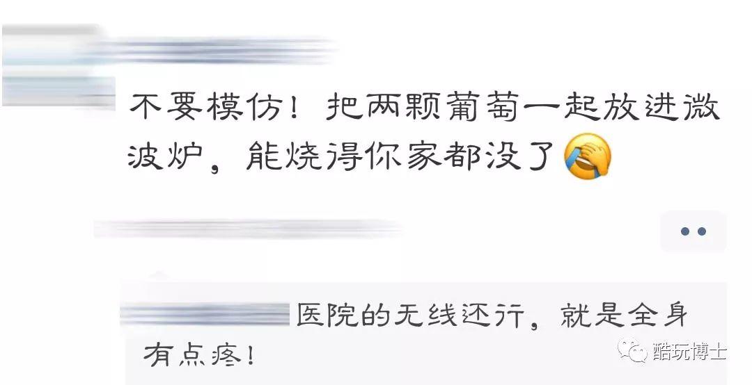 “我把两颗葡萄放进了微波炉，结果把房子炸没了”