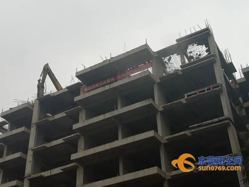 020年“第一拆”！东莞这处占地1650㎡的违法建筑拆了"