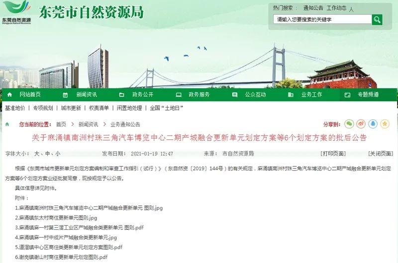 即将有大变化！东莞又有6个地方加入城市更新！具体位置在......