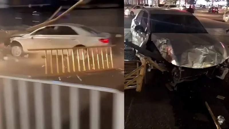东莞一小车漂移失控撞护栏和5车？官方通报来了！