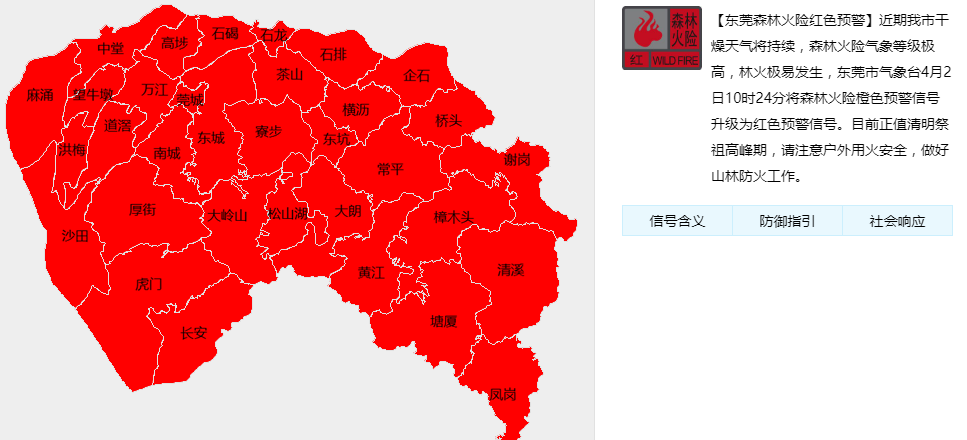紧急！东莞一山头突发山火！官方发布紧急提醒......