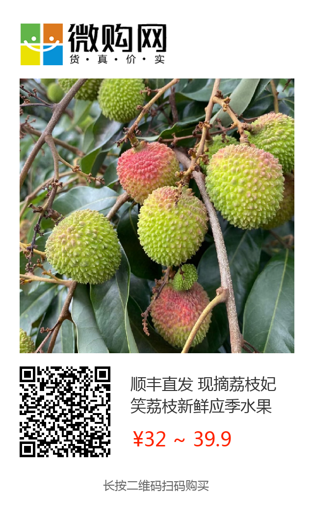 【顺丰冷链直达】首批 | 广东“妃子笑”上市，32元/箱全国包邮，荔枝新季开启！