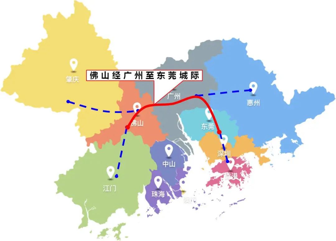 东莞或设8座车站！佛山经广州至东莞城际来了！