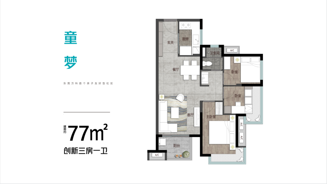 R1线地铁旁精妆万科房，好房不贵，东莞年轻人的最爱！