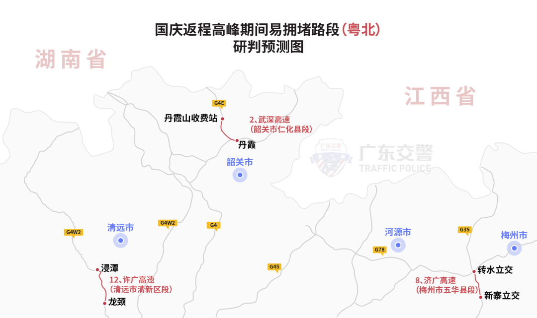 国庆新一波出行车流要来啦！粤S注意绕开这些路段！