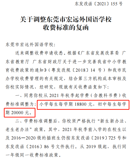 又涨了! 东莞166所学校调整学费! 排名前10的是......