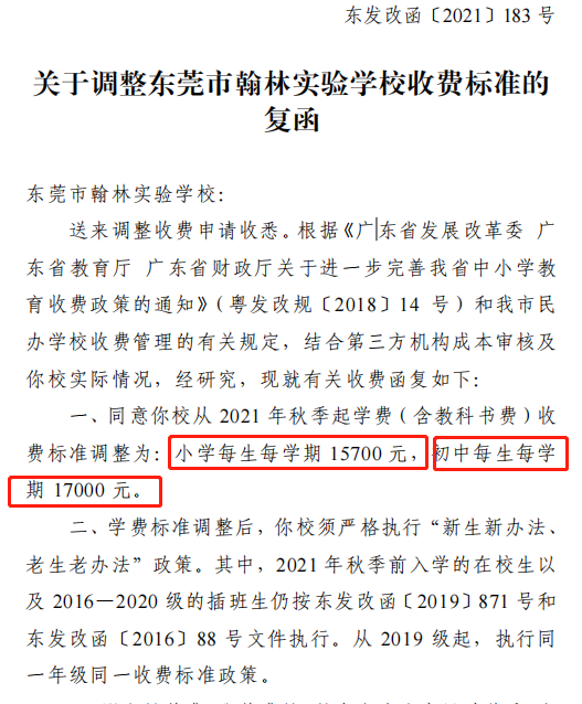 又涨了! 东莞166所学校调整学费! 排名前10的是......