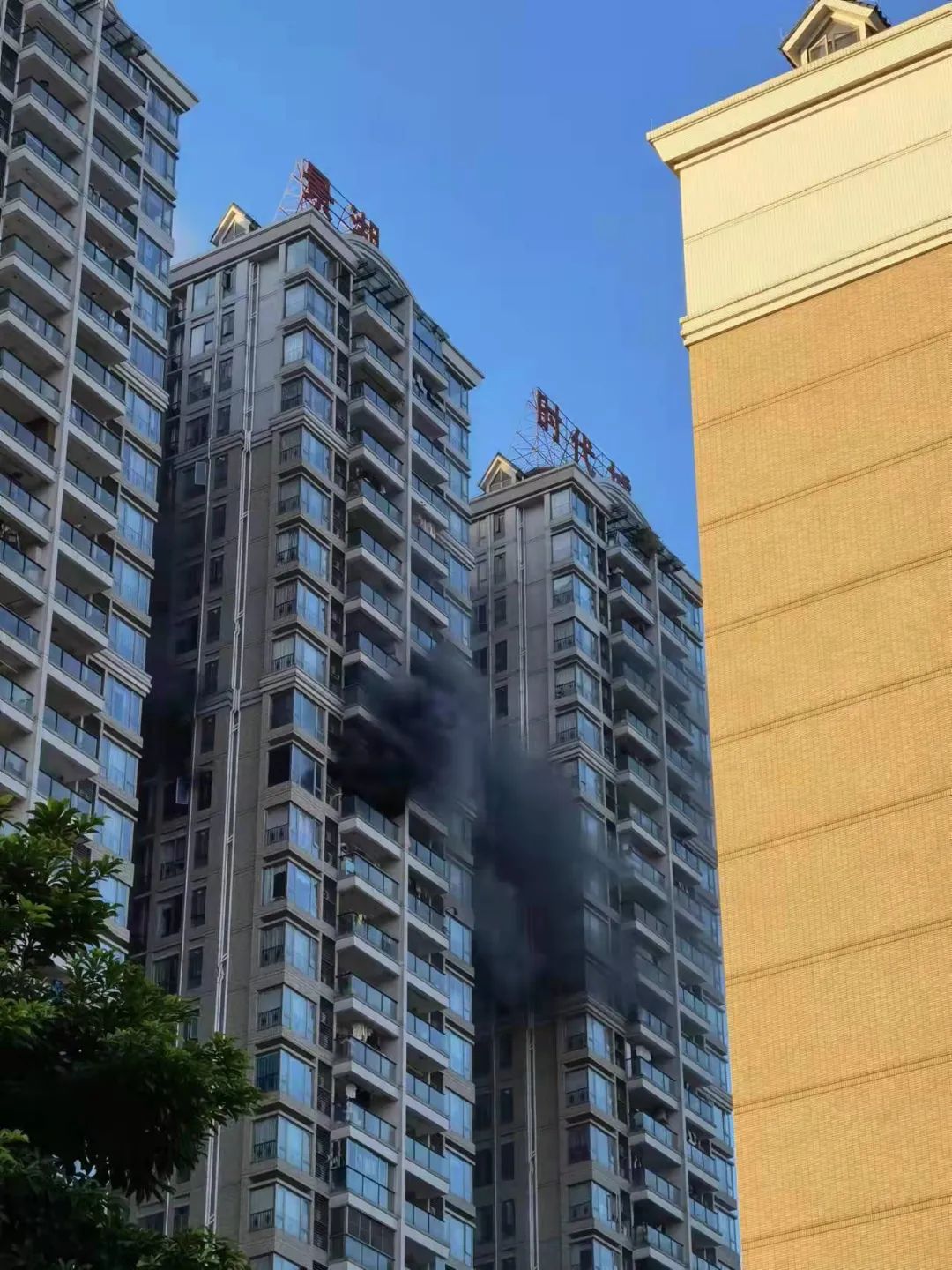 突发！东莞南城一小区火灾！房子里面烧成废墟!