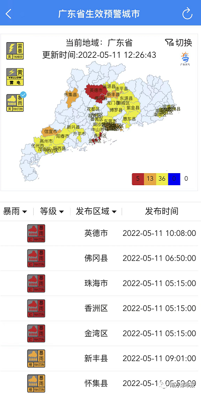 水漫家中…广东多地暴雨红色预警生效！东莞什么时候下？东莞气象局回应...