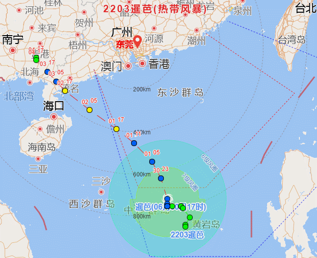 蓝色预警！3号台风"暹芭"已生成！东莞将迎来大暴雨+9级大风！更可怕的是......