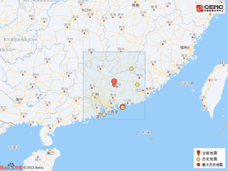 东莞有震感！凌晨，广东一地发生地震
