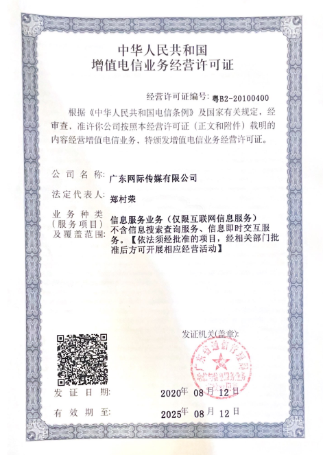 ICP经营许可证