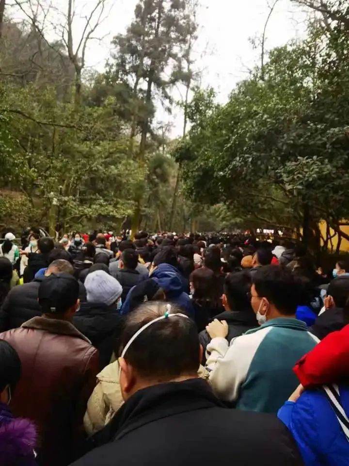 年初二，躲在家里看景区人山人海！多个景区人气爆棚，堵得“红到发紫”