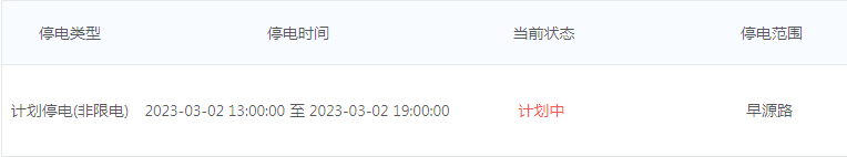 停电！紧急提醒！