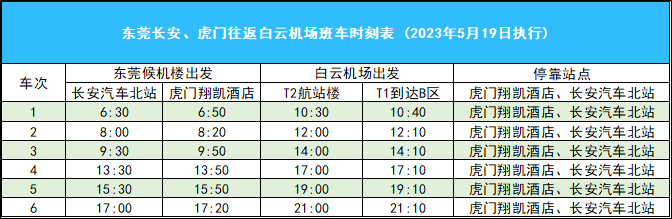 仅需2小时！东莞虎门直达广州白云机场，在这上车​→