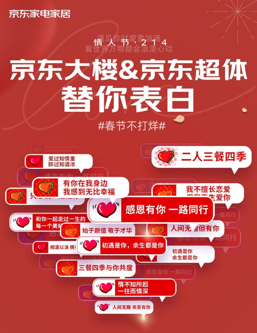 1城京东MALL上演全城告白