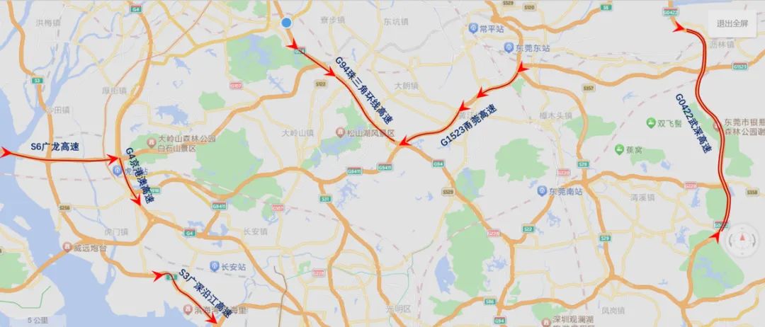 堵堵堵！广东高速灯火通明！上高速后发现都是聪明人....