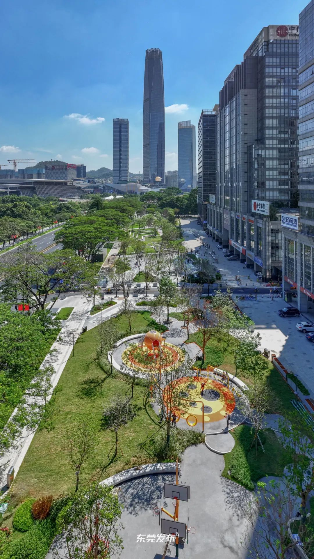 走起！东莞鸿福路，新增一座街心公园！