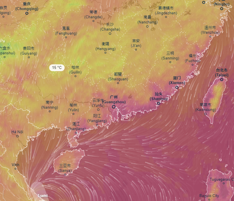 气温骤降！台风“潭美”登陆！出现极为罕见情况！东莞未来天气→